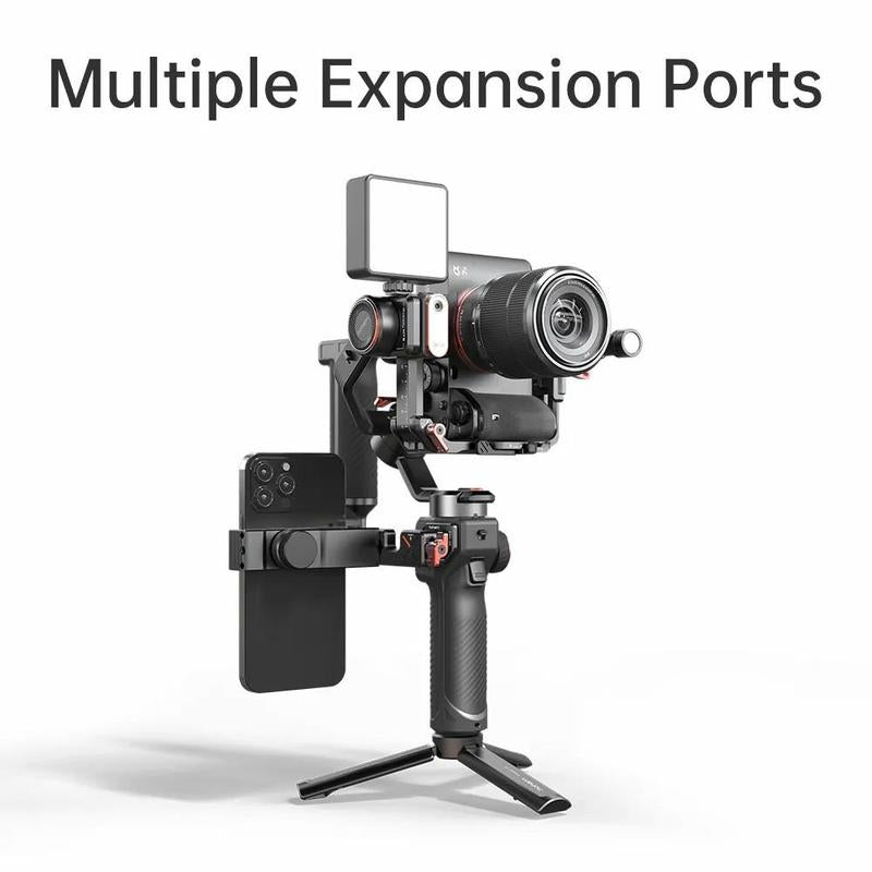 Hohem Isteady MT2 Kit Gimbal Stabilizer for Camera, 3-Axis Gimbal for Mirrorless/Pocket Camera/Action Camera/Smartphone, AI Tracker W/Fill Light, Camera Stabilizer for DSLR Camera Canon/Nikon/Sony