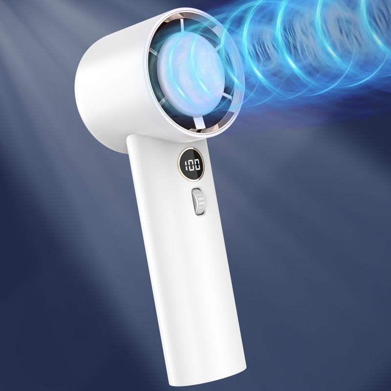 WAFTING 100-Speed Portable Handheld Fan - 5000Mah USB Rechargeable Personal Fan, Compact Cooling Fan for Travel/Camping/Outdoor, Long-Lasting Battery Mini Fan Gift for Adults