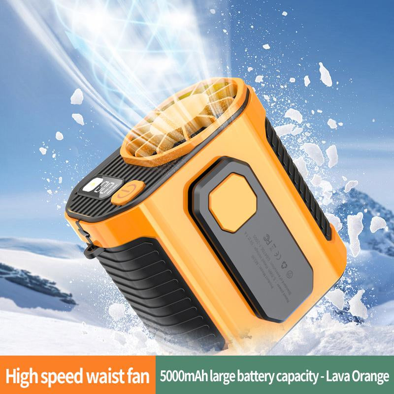 JOYYE Portable Handheld Turbo Fan, Portable Cooling Fan Adjustable 1-100 Speed, Rechargeable for Outdoor, Summer Travel, Working, Camping, Cordless
