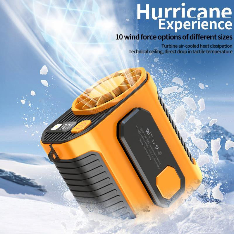 JOYYE Portable Handheld Turbo Fan, Portable Cooling Fan Adjustable 1-100 Speed, Rechargeable for Outdoor, Summer Travel, Working, Camping, Cordless