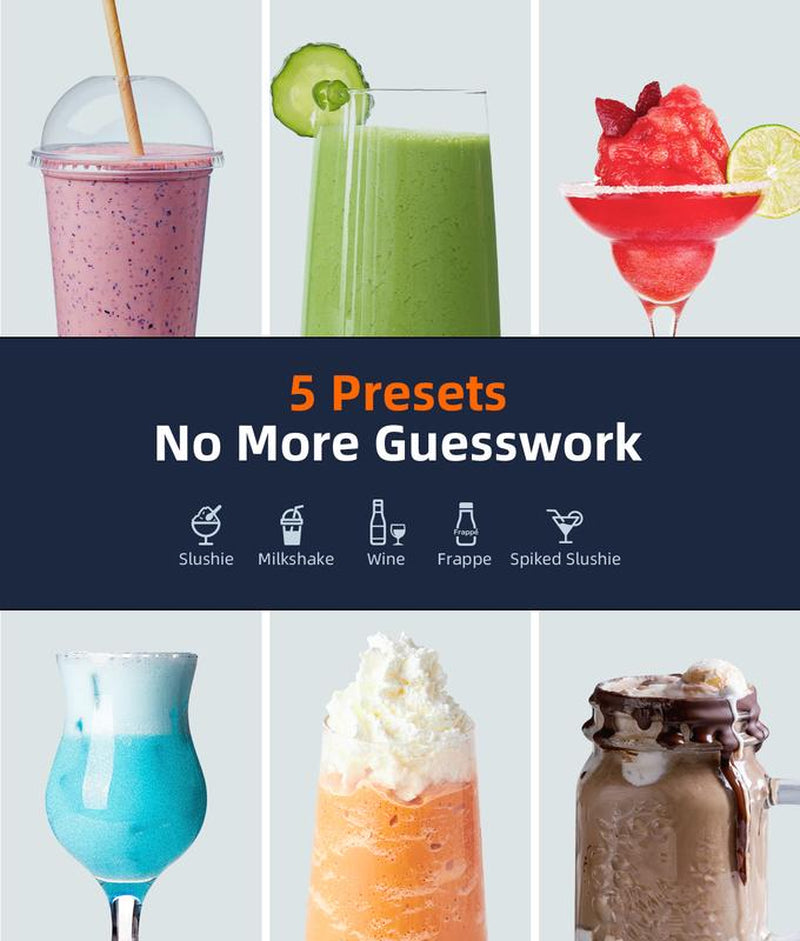 Cyberchill Slushie Machine,68 Oz Slushy Machine with Self-Cleaning Function, Frozen Drink Maker with 5 Preset
