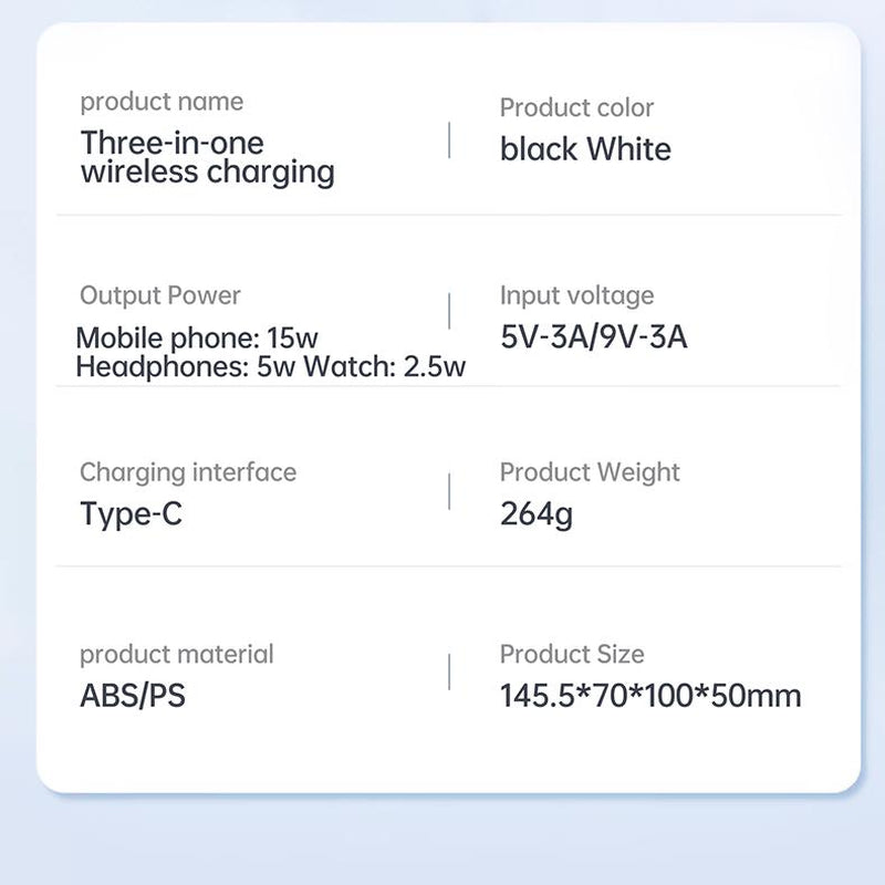 Cellphone 3-In-1 Mag-Safe Wireless Charger for Iphone 15/14/13/12,Apple Watch,And Airpods Pro/2/3-Magnetic Charging Station