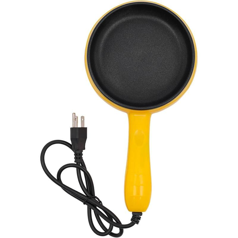 Electric Skillet, 6-Inch Non-Stick Electric Skillet, 110V Mini Frying Pan for Cooking, Small Egg Skillet, Breakfast Sandwich Maker