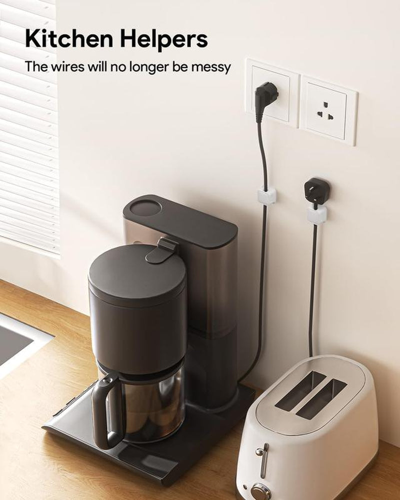 Magnetic Cable Organizer - 6/12PCS Magnetic Cable Organizer for Desktop and Wall Mounting with Phone Charging and Data Cable Storage Rod Hook