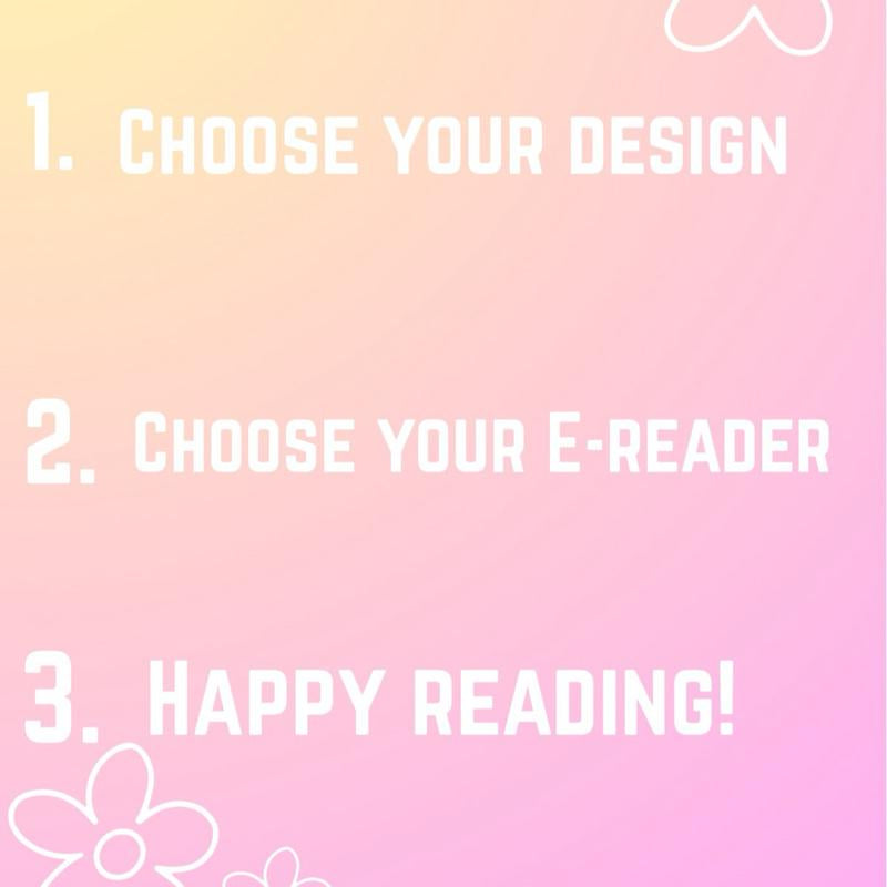 Clear Case Insert - Charming Design for E-Reader Covers - Kindle Inserts-