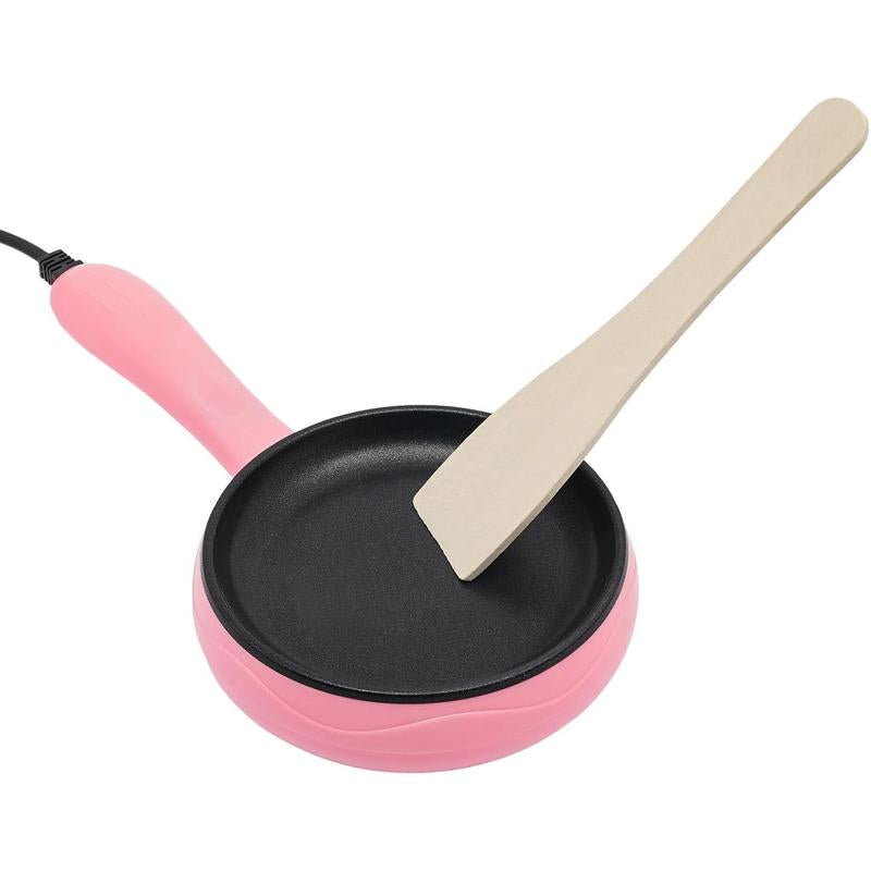 Electric Skillet, 6-Inch Non-Stick Electric Skillet, 110V Mini Frying Pan for Cooking, Small Egg Skillet, Breakfast Sandwich Maker