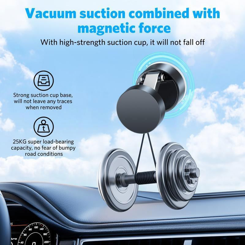 Magnetic Phone Holder, Magnetic Vacuum Suction Phone Holder, Smartphone Stand, Phone Accessories for Home Office, Phone Not Included, Mount, Magnetic Phone Mount