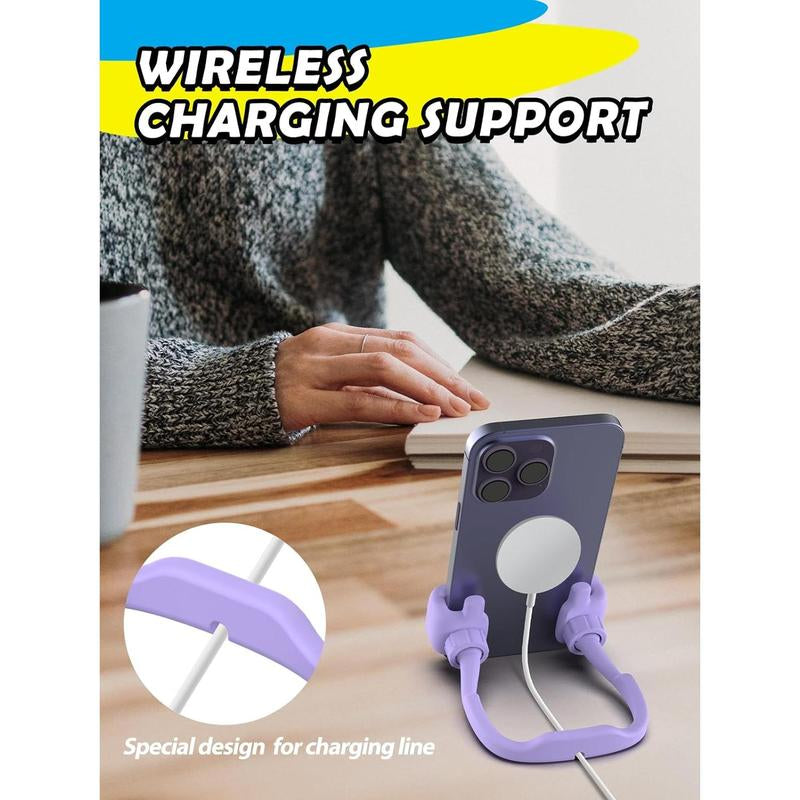 Easter Basket Stuffers for Teens Girls Boys Cell Phone Stand: 2 Pack UPGRADE Adjustable Thumbs up Lazy Phone Holder for Desk Fun Birthday Gifts Easter Gifts for Adults Toddlers Women Men Wife Kids
