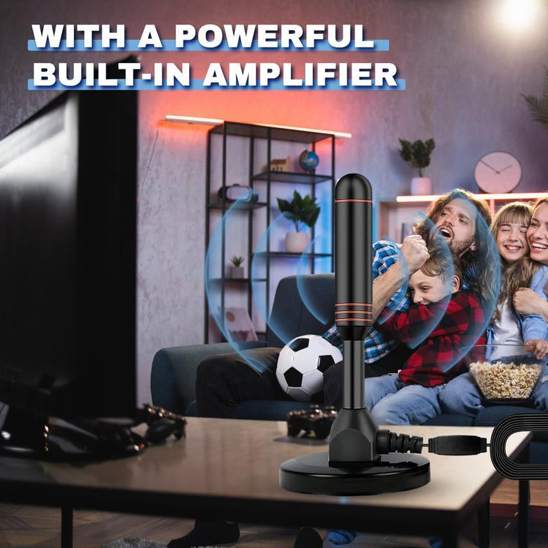 HDTV Antenna, Long Range Indoor TV Antenna.Digital Antenna Amplifier Signal Booster.Supports 4K 1080P, Smart TV Free Localchannels
