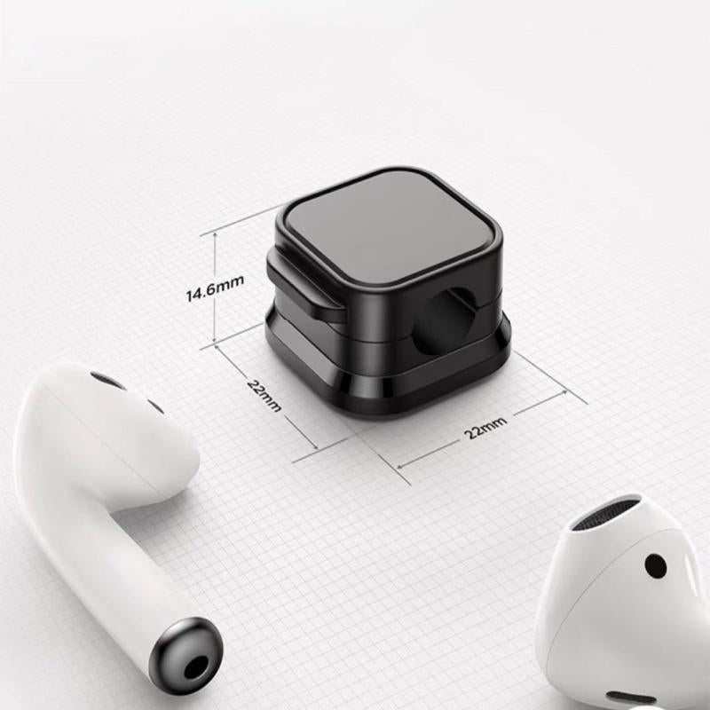 Magnetic Cable Organizer - 6/12PCS Magnetic Cable Organizer for Desktop and Wall Mounting with Phone Charging and Data Cable Storage Rod Hook