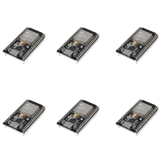 Hibctr-6 Pieces of Esp32-Devkitc-32 Development Board Modules(Esp-32D,Esp-32 CP2012 USB C with 38 Pins),Supporting STA/AP/STA+AP, with Wifi+Bluetooth Dual-Core and Type-C Interface.