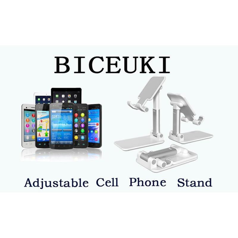 Cell Phone Stand for Desk,Phone Holder with Stable Anti-Slip,Increase Weight Be Stable,Compatible with Iphone 15 14 13 12 Mini 11 Pro Xs Max XR X 6(White)