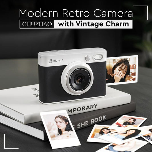 Chuzhao Color Instant Print Digital Camera Colorful Photos No Ink Thermal Paper, WIFI Connect Printer Disposable Instant Film Camera