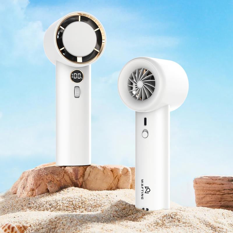WAFTING 100-Speed Portable Handheld Fan - 5000Mah USB Rechargeable Personal Fan, Compact Cooling Fan for Travel/Camping/Outdoor, Long-Lasting Battery Mini Fan Gift for Adults