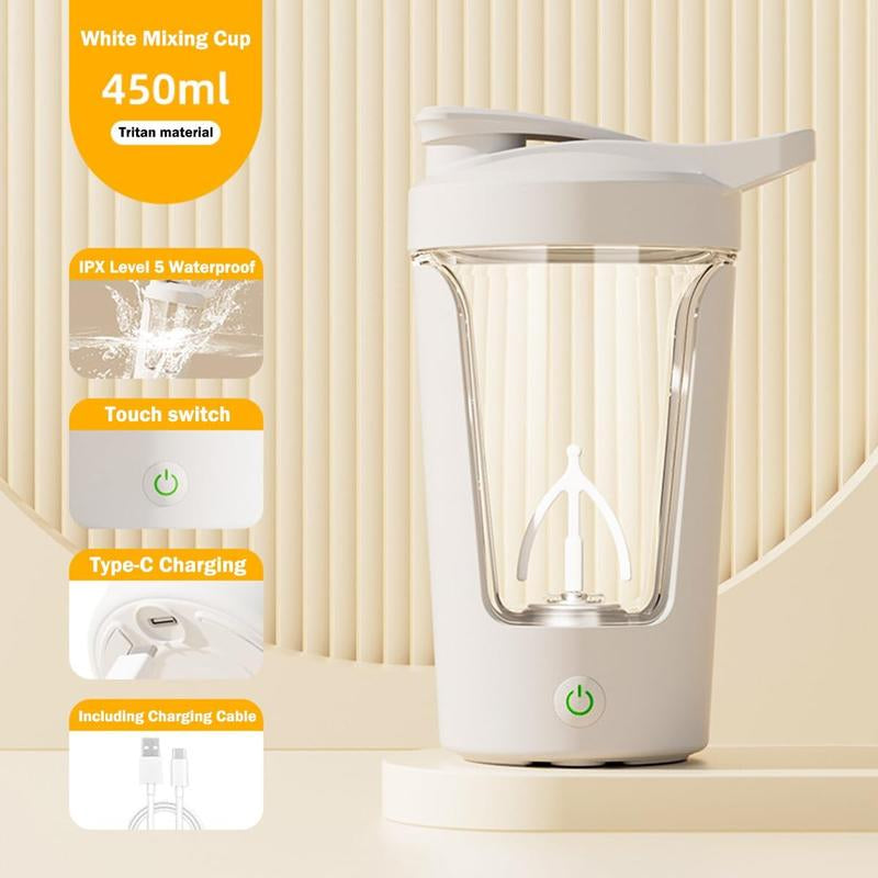 Coffee Mixer Cup Portable Electric Self Coffee Stirring Cup Usb Rechargeable Fully Automatic Stirring Cup for Fitness Outdoor Sports Gym